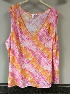 3/$15❤️ 3/30 time & tru tie dye shirt xxxl 22